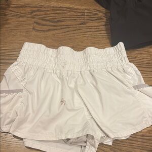 Women's White Athletic Shorts